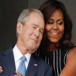 George Bush et Michelle Obama @ hindustantimes