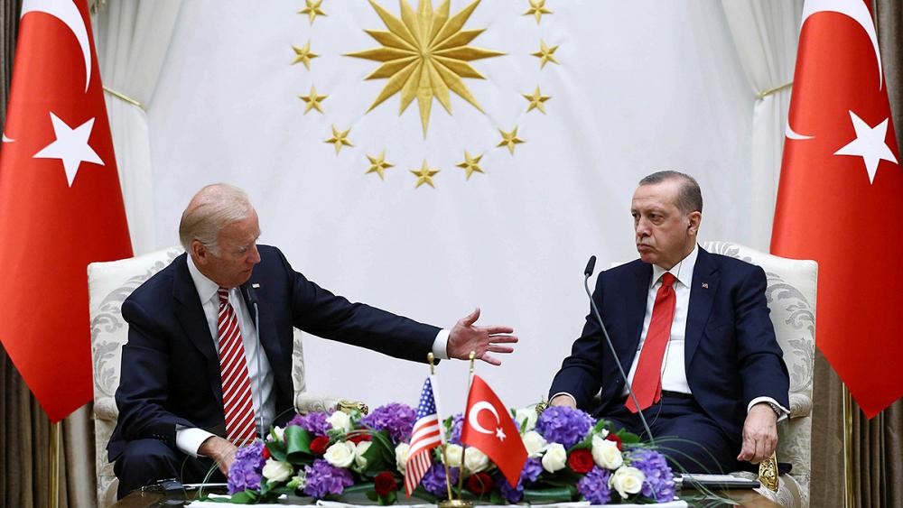 Les présidents américain Joe Biden et Turc Recep Tayyip Erdogan