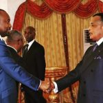 Le président congolais Denis SassouNguesso et son fils Christel