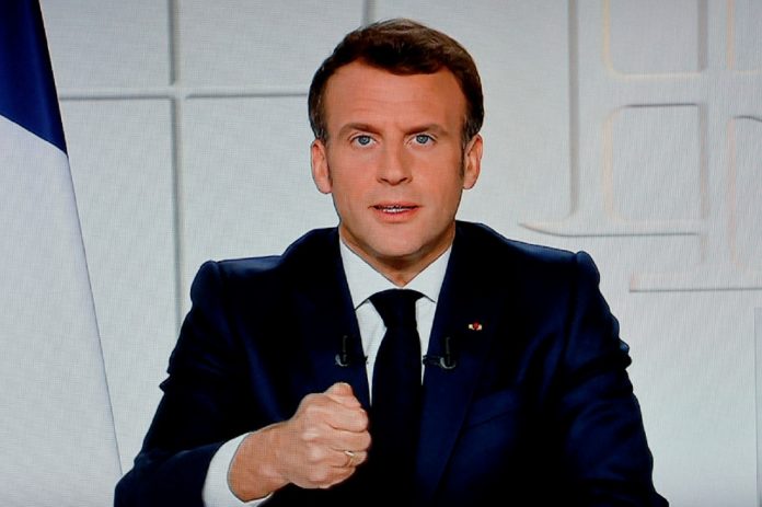 Le président français Emmanuel macron