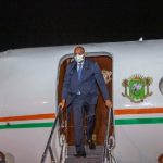 Le Premier ministre ivoirien Patrick Achi de retour en Côte d'Ivoire le 14 mai 2021 après des soins de santé en France