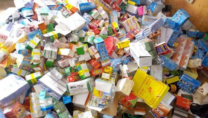 Bénin: 906 kilogrammes de faux médicaments saisis à Allada