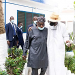 Olusegun Obasanjo au domicile des Soglo FB