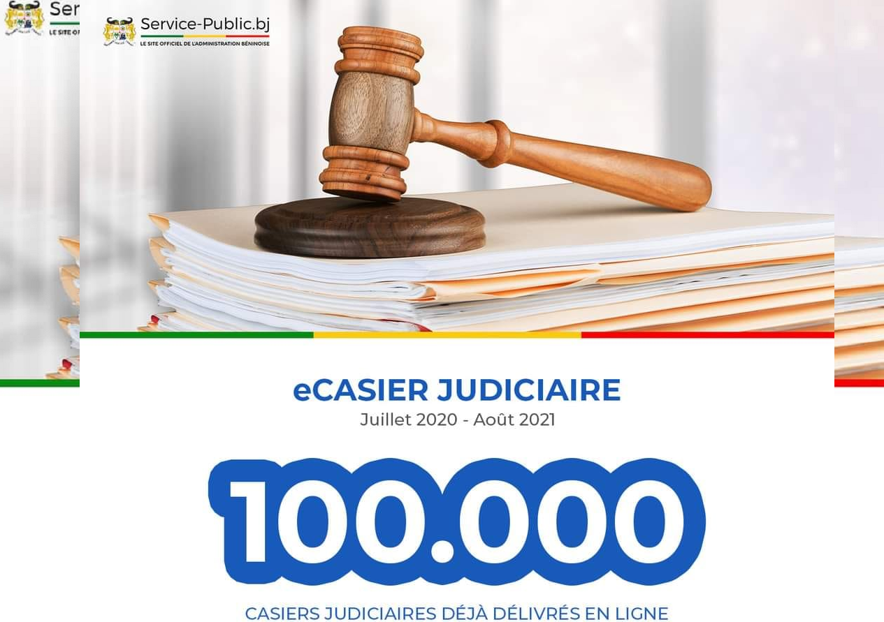 Bénin : Plus de 100.000 casiers judiciaires délivrés en un an via « service-public.bj »