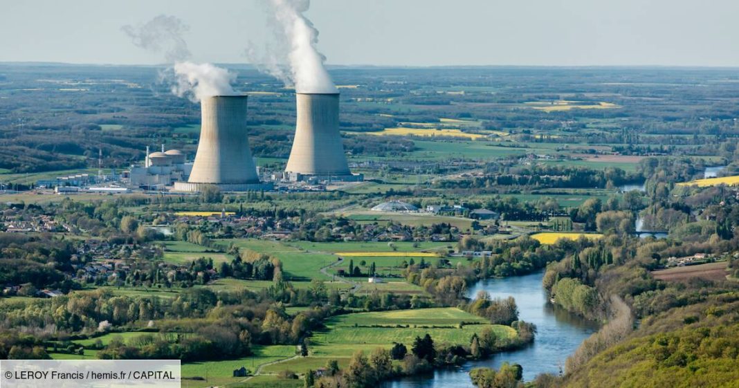 Une photo décrivant des centrales nucléaires