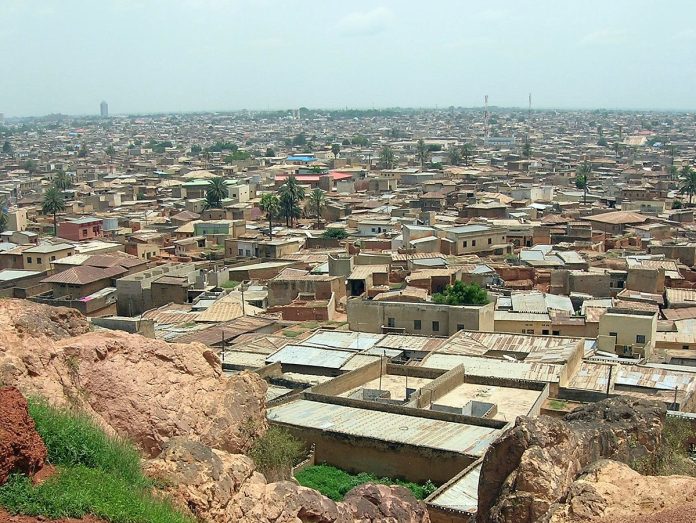Une image vu du ciel de la ville de Kano au Nigeria