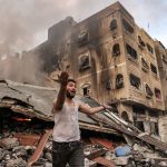 Israël-Hamas un bâtiment détruit à Gaza