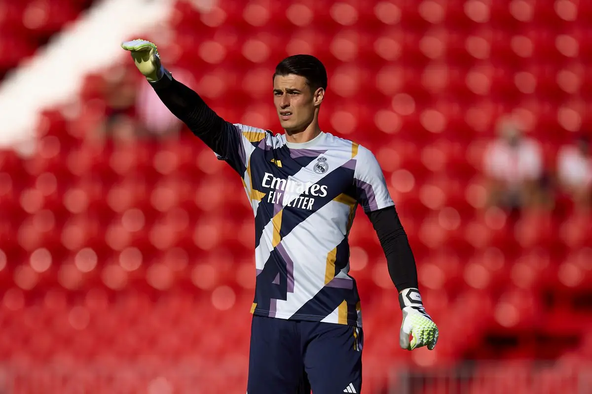 Kepa à l'entrainement avec le Real Madrid