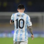 Lionel Messi sous le maillot de l'Argentine