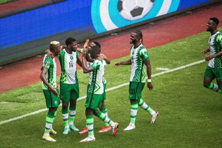 Des joueurs de l'équipe du Nigéria