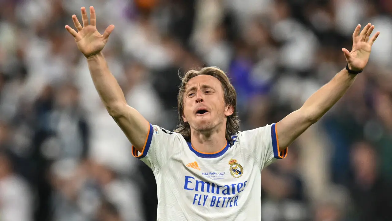 Luka Modric avec le maillot du Real Madrid