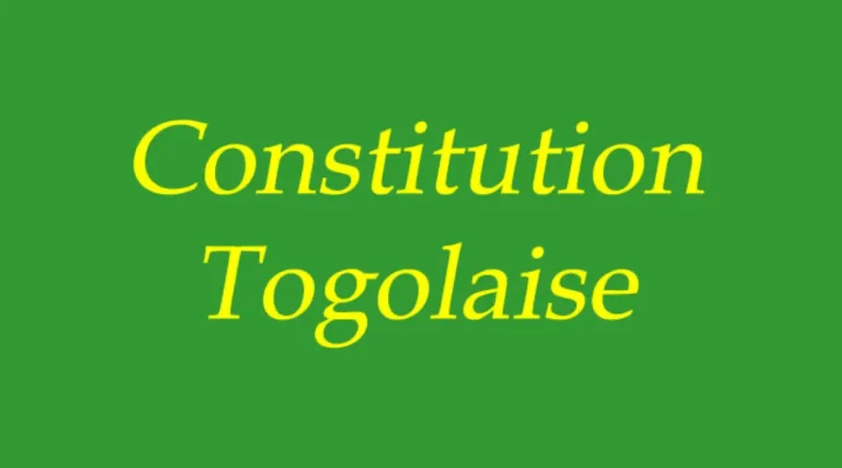 Constitution Togolaise