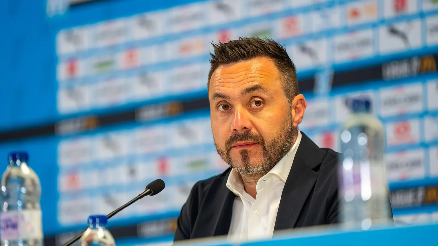 Roberto De Zerbie, entraineur de l'OM