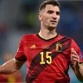 Thomas Meunier avec le maillot de la Belgique