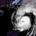 Image satellite de l'ouragan Hélène fournie par l'Agence américaine d'observation océanique et atmosphérique (NOAA), le 26 septembre 2024 PHOTO AFP _ Handout