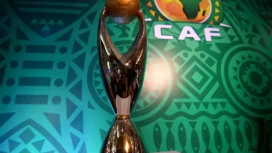 Le trophée de la Ligue des Champions de la CAF @ MOHAMED EL-SHAHED_AFP or licensors