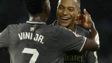 Vinicius Jr et Kylian Mbappé sous le maillot du Real Madrid @Sipa_Lalo R. Villar