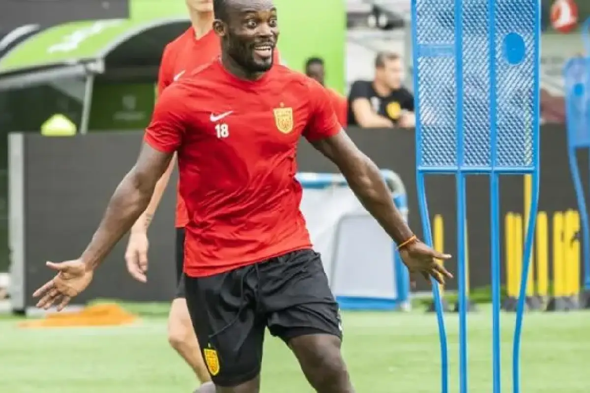 Essien à l’entraînement di FC Nordsjælland (AFP)