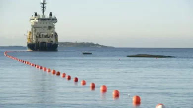 Un bateau en mer baltique @AFP