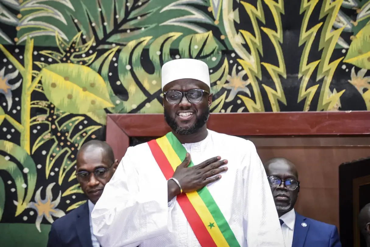 El Malick Ndiaye est élu président de l’Assemblée nationale lors de la première session plénière à Dakar, le 2 décembre 2024. © CHINE NOUVELLE_SIPA