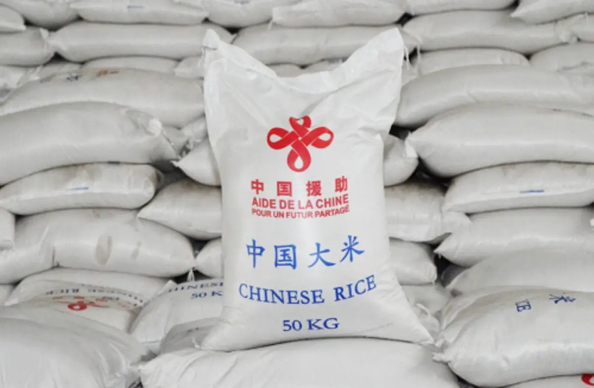 Don de la Chine au Togo, dans le cadre de l'assistance alimentaire; @_ Togo officiel